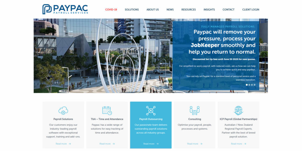Paypac website